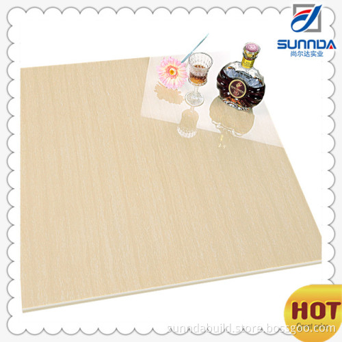 China manufacturer cheap ceramic polished porcelain tile, porcelanato 60x60 yellow line stone look tiles with good quality